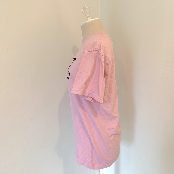 Light Pink Delta Zeta T Shirt w/ DZ Letters - Picture 3 of 8